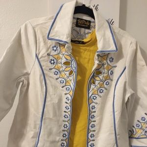 🌼Bob Mackie jacket with the under shirt